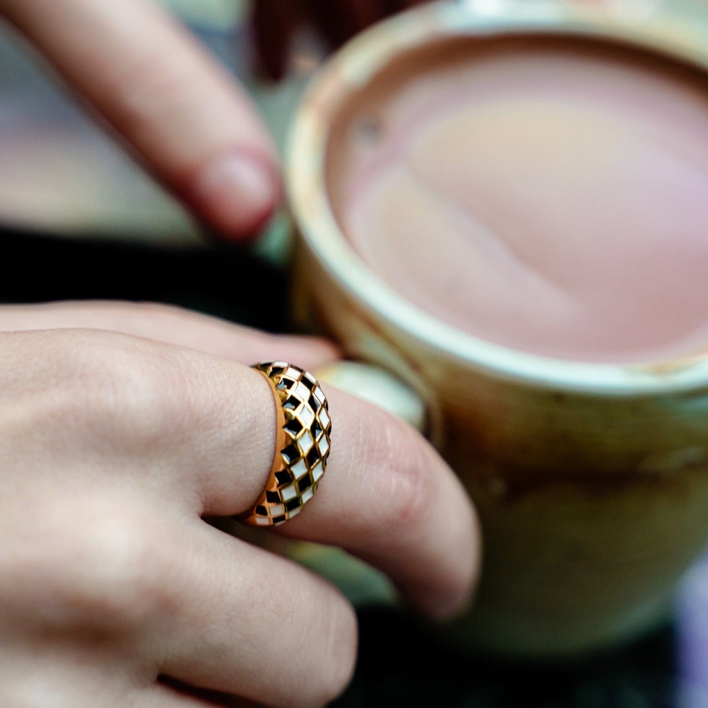 Chessboard Majesty Ring