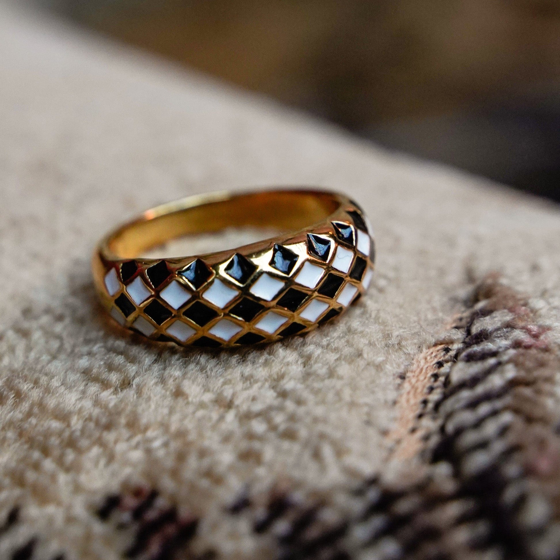 Chessboard Majesty Ring