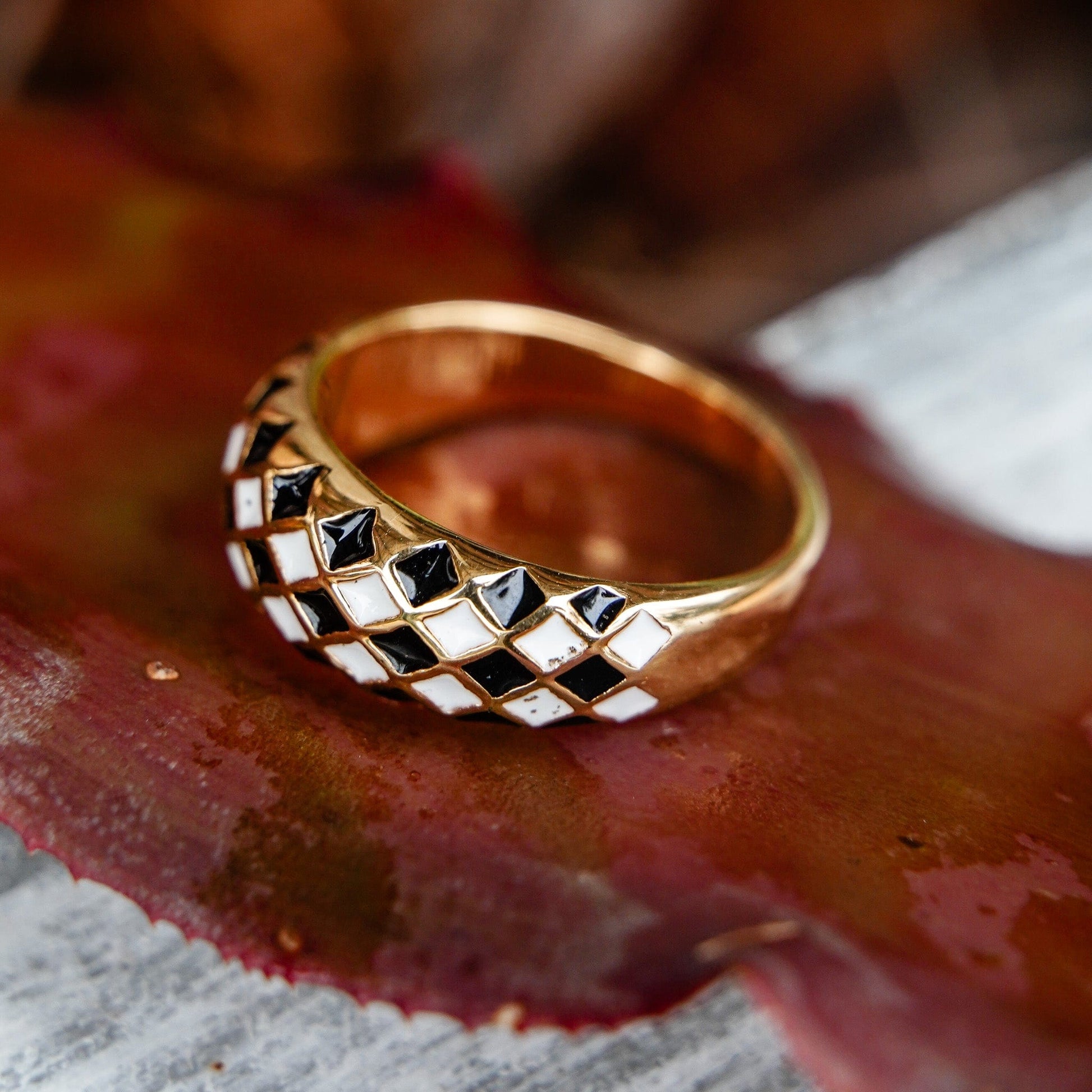 Chessboard Majesty Ring