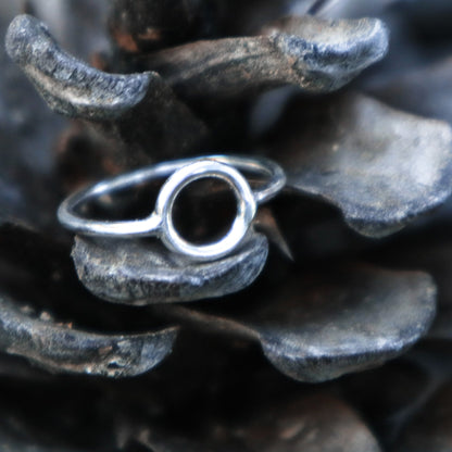 Ethnic ring Circle Silver Ring