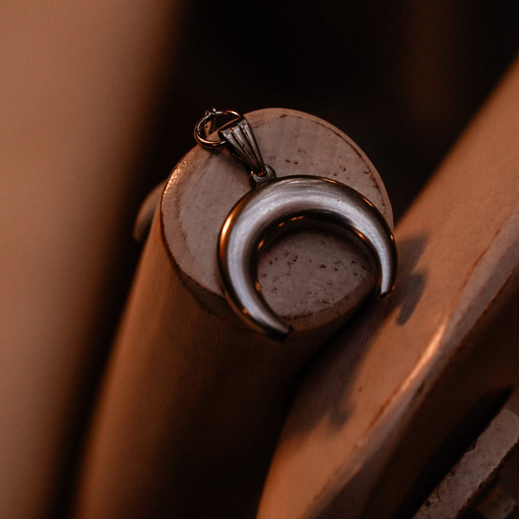 Necklaces Industrial Moon Necklace