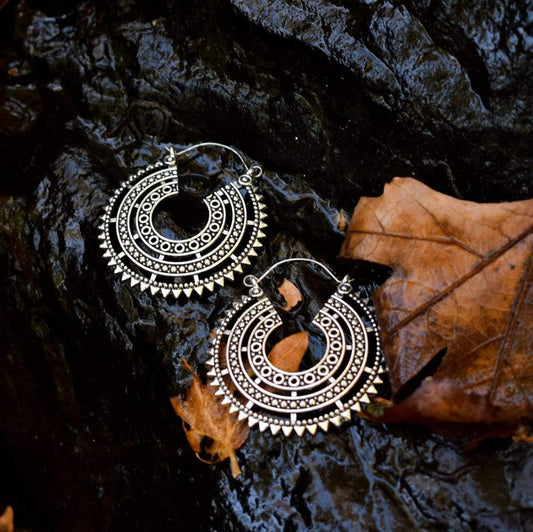 Ethnic earrings Crescent Earrings
