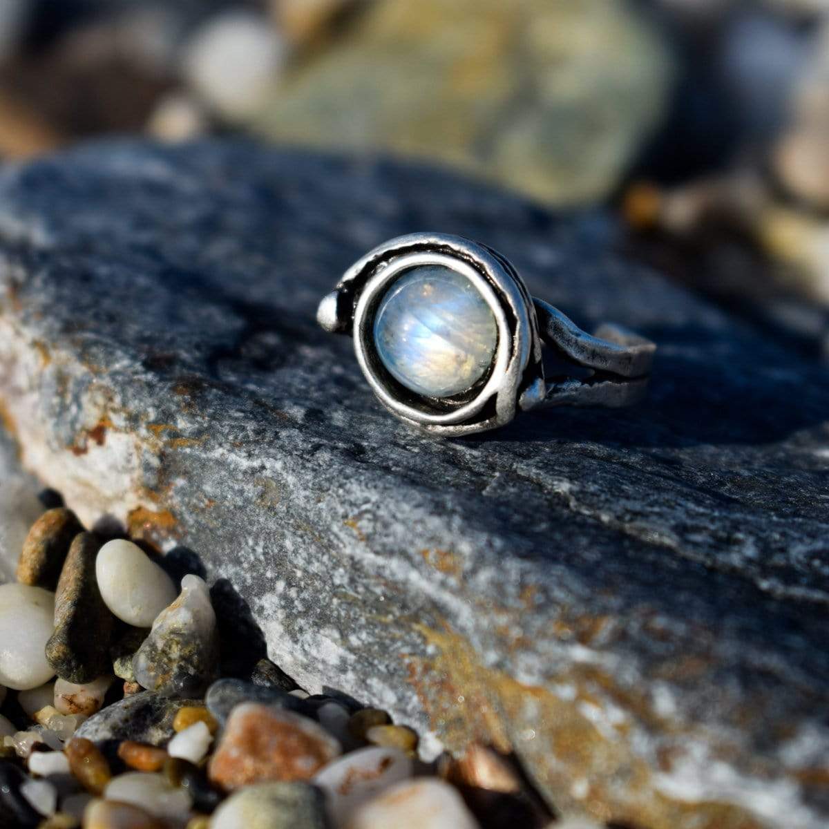 Ethnic ring In Love with Moonstone Ring