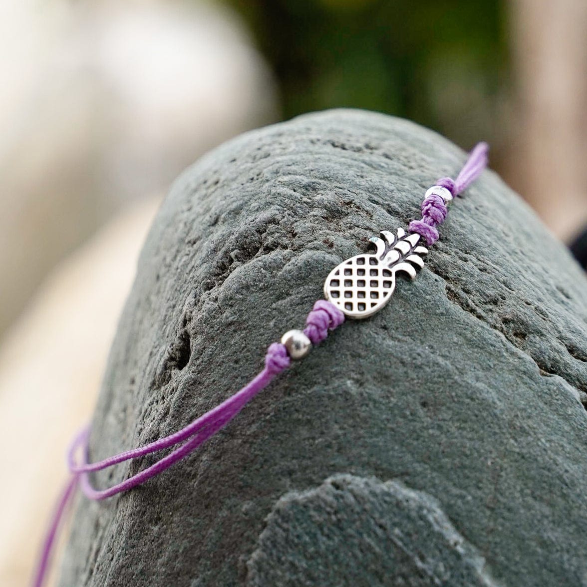lilac Pineapple Anklet